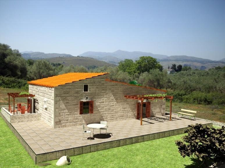 278, Stone built detached house including a plot of 450 sq.m.