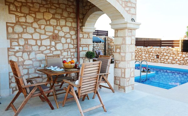 Luxury stone villa with private pool for sale in Roumeli Rethymno