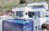 p1028, Neu gebaute moderne Villa mit atemberaubender Aussicht zum Verkauf in Kokkino Chorio, Chania