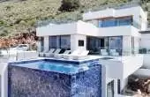 p1028, Neu gebaute moderne Villa mit atemberaubender Aussicht zum Verkauf in Kokkino Chorio, Chania